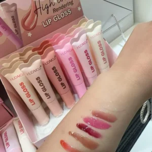 Huda Moji high color Rendering lip gloss(pack of 6 )
