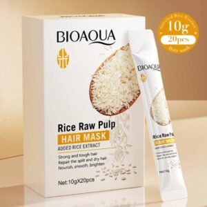 Bioaqua rice pulmp hair mask