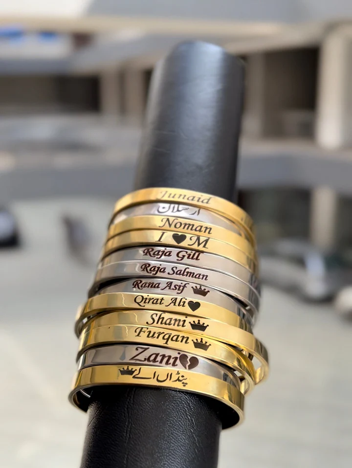 Customized Kara Engraved