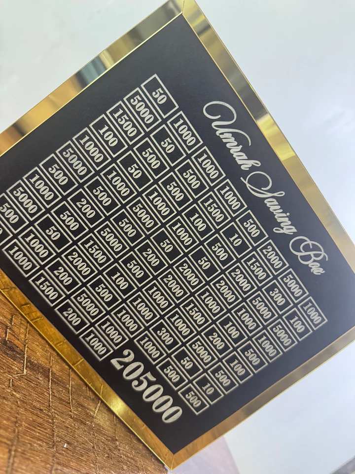 Customized Saving Boxes (hajj,ummrah ,Quarbani and money)