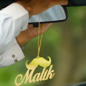 Car hanging with your name