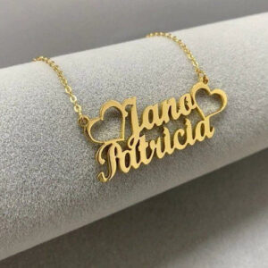 Customized Double Name Necklace