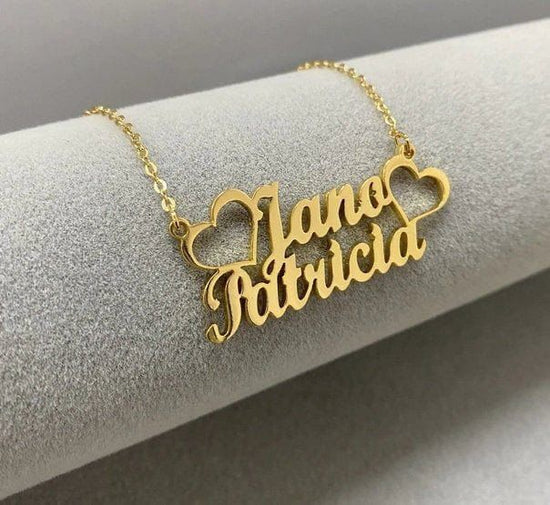 Customized Double Name Necklace