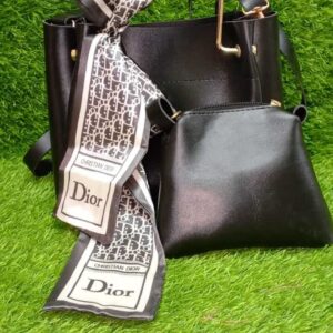 Dior 2 pc bag with scarf