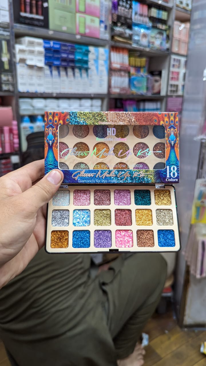 Glitter Hd make up 18 color kitt